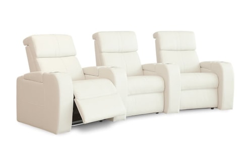 Flicks Casual 3-Seat Power Reclining Curved Theater Seating