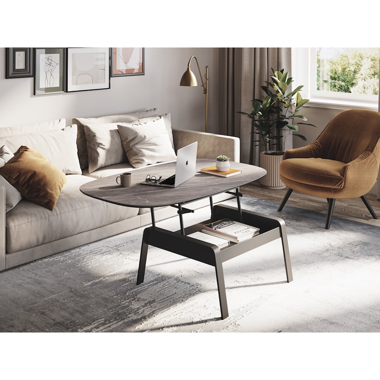 BDI Cloud 9 Lift Top Coffee Table