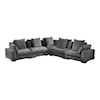 Moe's Home Collection Tumble Tumble Classic L Modular Sectional Charcoal