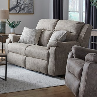 Southern Motion Commander 31954P 10517 Power Headrest Loveseat w