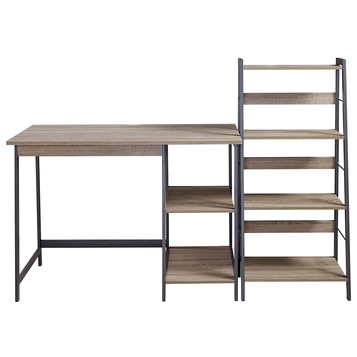 Benchcraft Soho 2-Piece Home Office Desk and Shelf Set