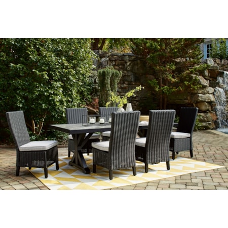 Outdoor Dining Table with 6 Chairs