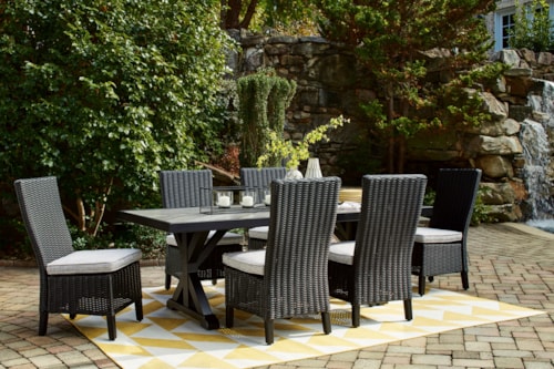 Outdoor Dining Table with 6 Chairs