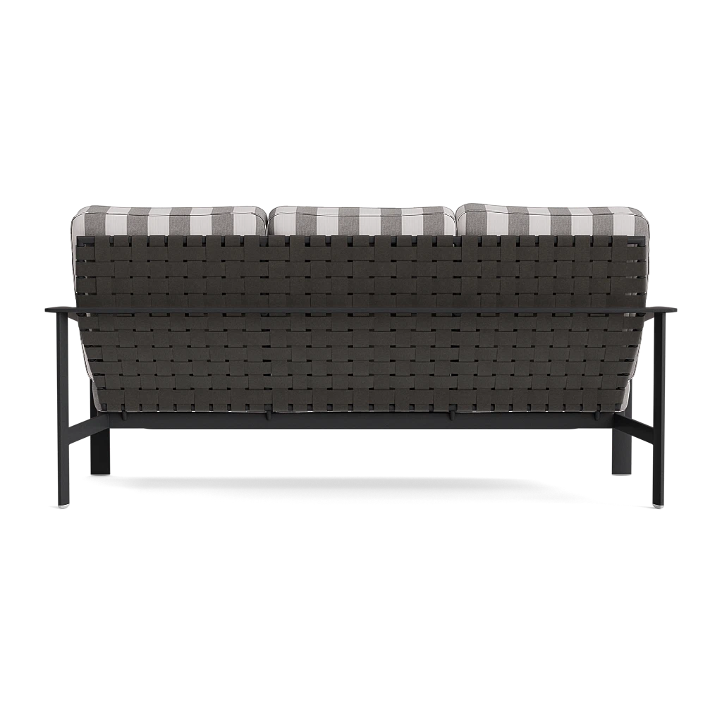 Brown Jordan Softscape Cushioned Aluminum Strap Sofa