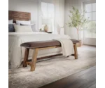Jofran Cannon Valley Bench with Upholstered Seat