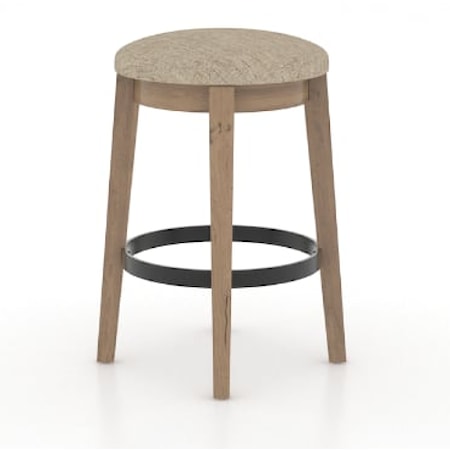 Customizable Backless Fixed Upholstered Stool