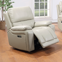 Casual Glider Recliner w/Power Headrests & USB Ports