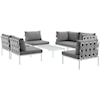 Modway Harmony Outdoor 7 Piece Sectional Sofa Set