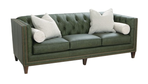 Transitional  Button Tufted Small Sofa