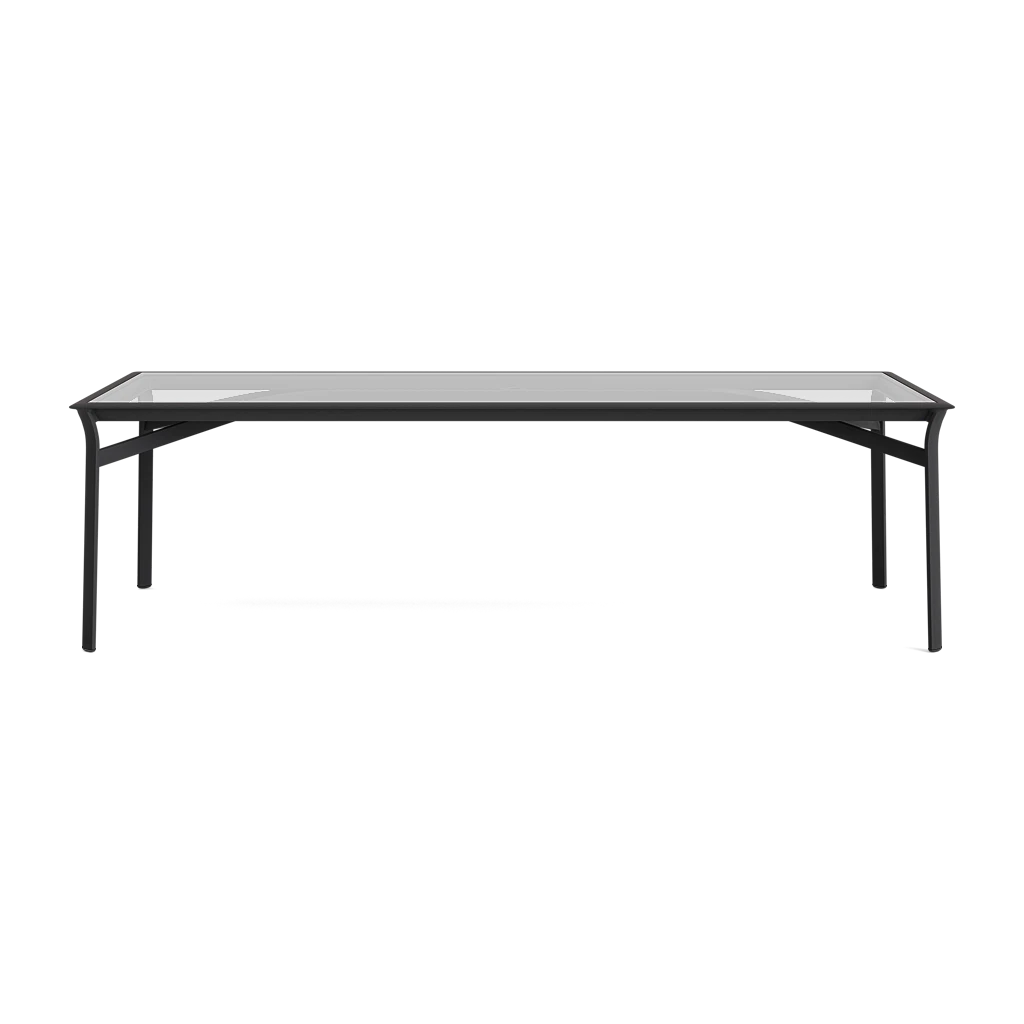 99" Rect. Glass-Top Dining Table