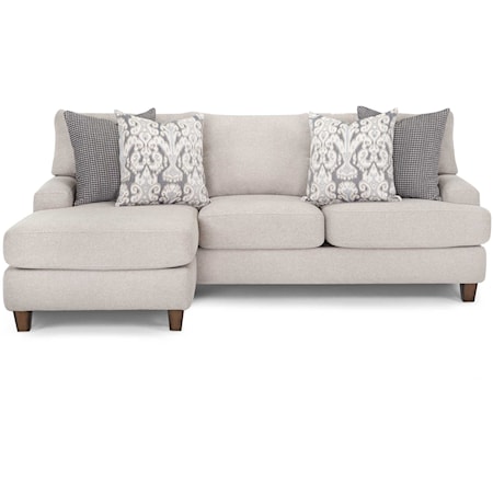 Casual Stationary Sofa with Chaise