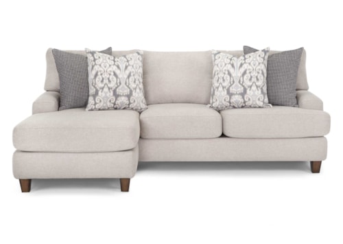Casual Stationary Sofa with Chaise