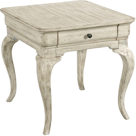 Kelsey Rectangular End Table with Drawer