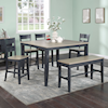 HH Barry 6-PIECE COUNTER HEIGHT DINING SET W/ BENCH