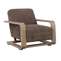 Contemporary Accent Chair with U-Shaped Frame
