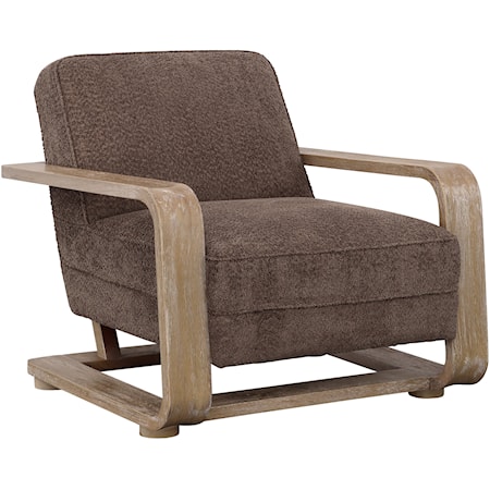 Contemporary Accent Chair with U-Shaped Frame