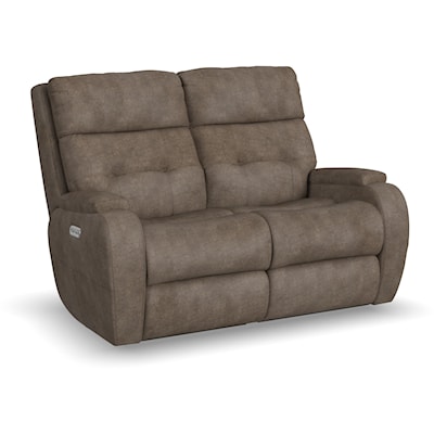 Flexsteel Strait Power Reclining Loveseat