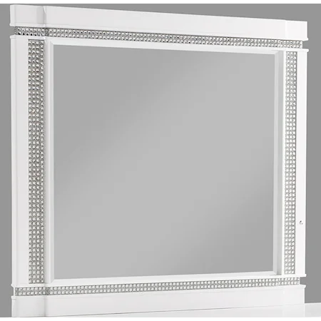 Rectangular Beveled Dresser Mirror