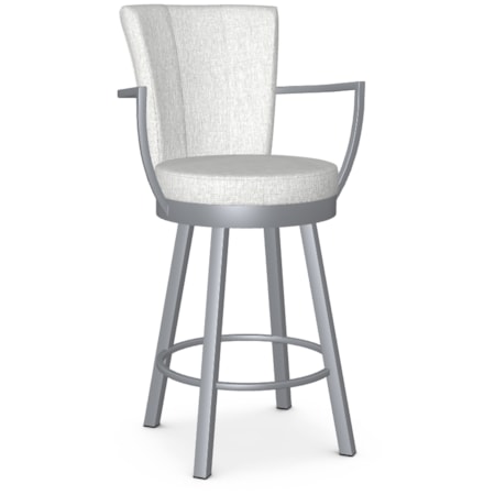 Upholstered Counter Height Swivel Stool