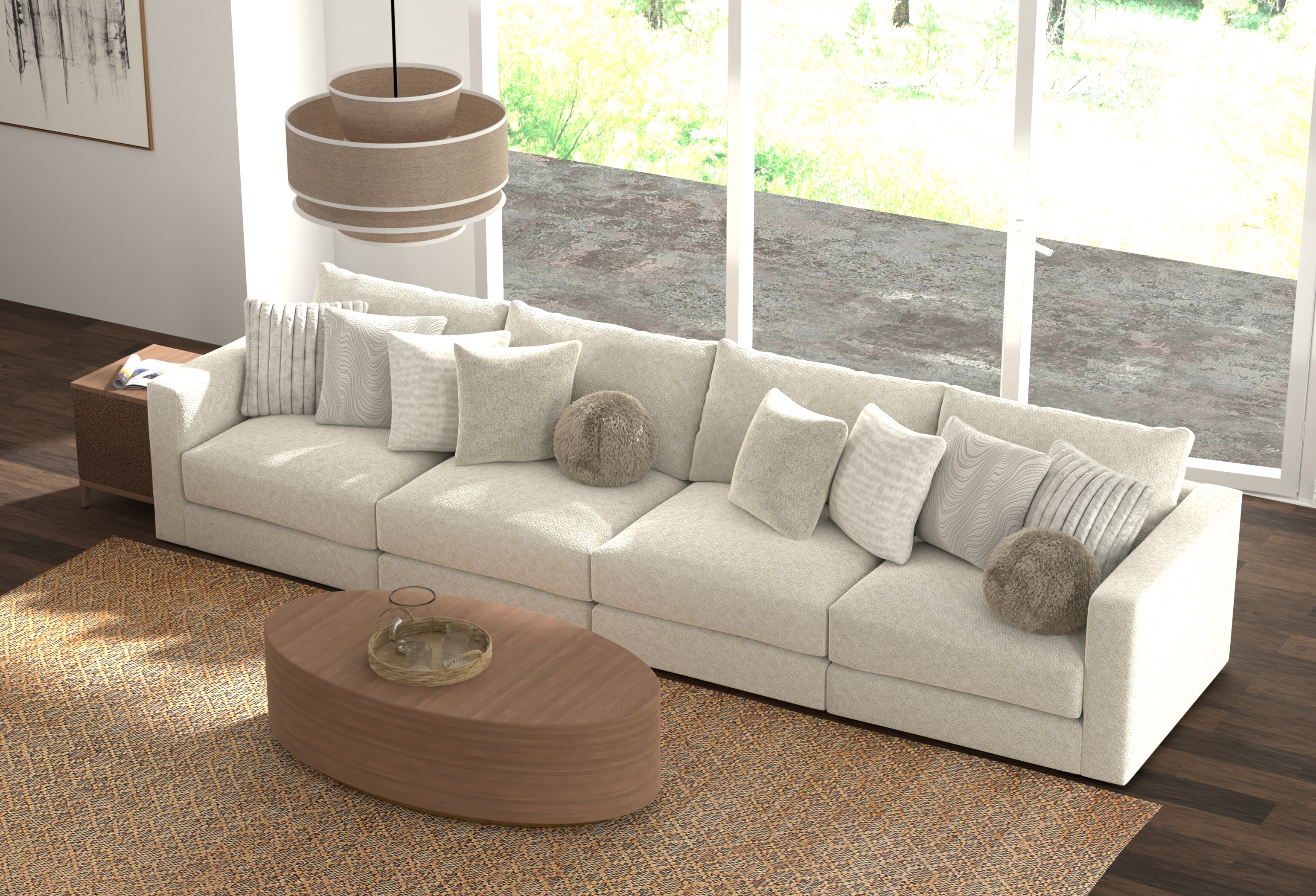 Jackson Furniture Ritzy 4-Piece Sectional Sofa