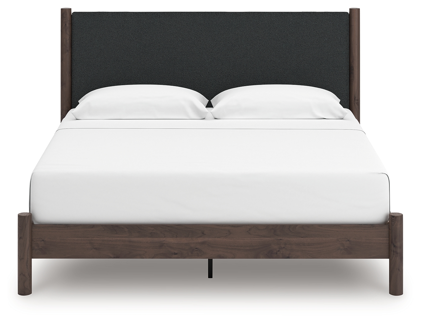 King Upholstered Panel Platform Bed