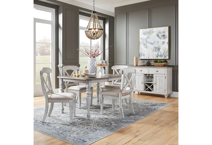 Ocean Isle 5-Piece Rectangular Table Set by Liberty Furniture at VanDrie Home Furnishings