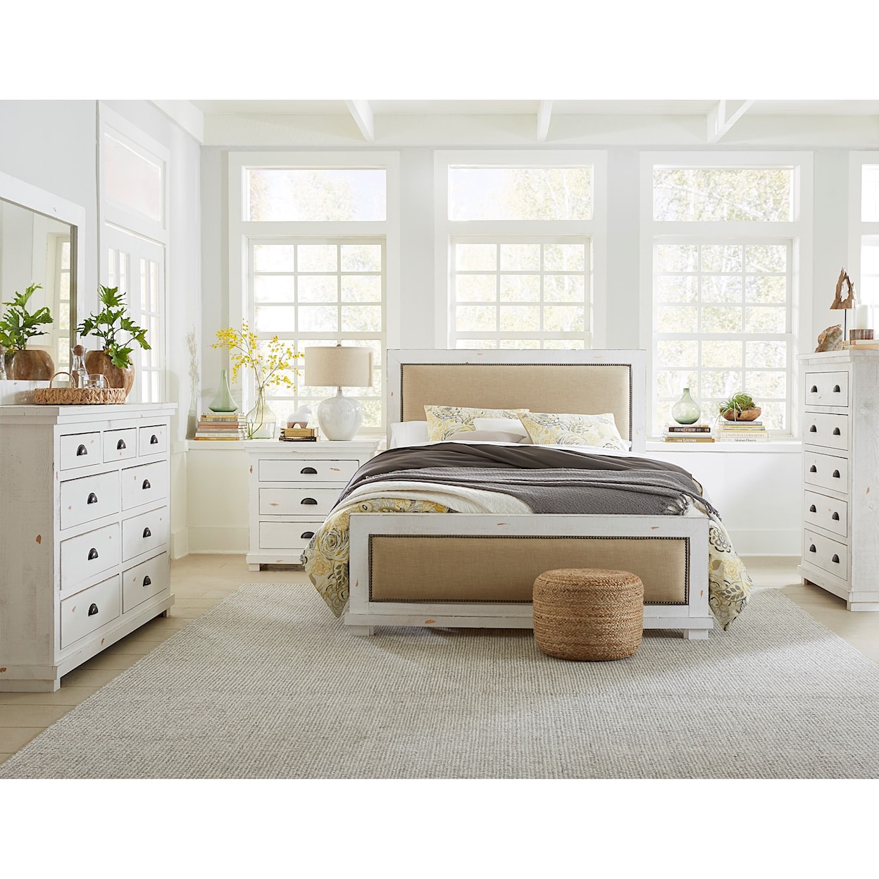 Progressive Furniture Willow Full Upholstered Bed
