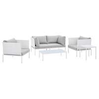 Outdoor 5-Piece Aluminum Furniture Set