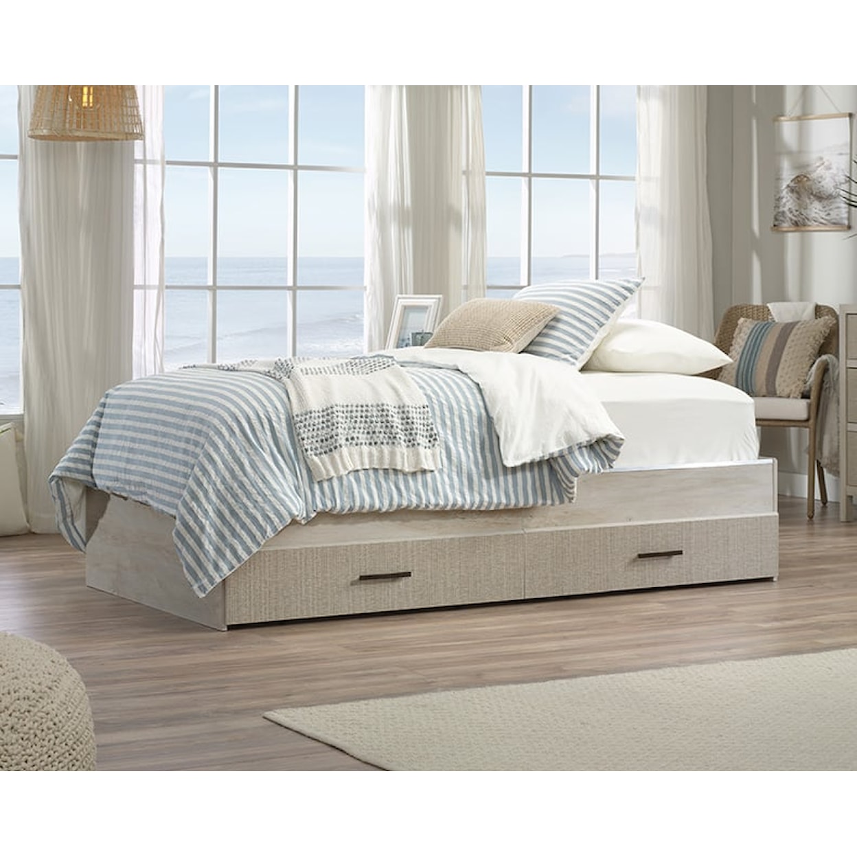 Sauder Pacific View Twin Bed Frame