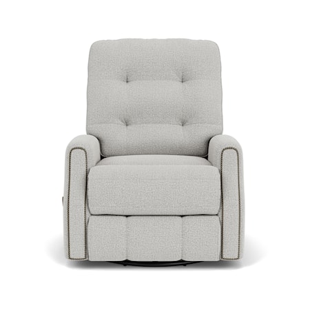 Swivel Glider Recliner w/ Nailheads