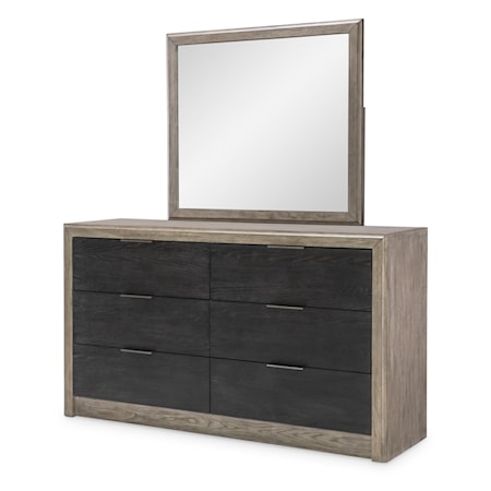 6-Drawer Dresser and Mirror Set