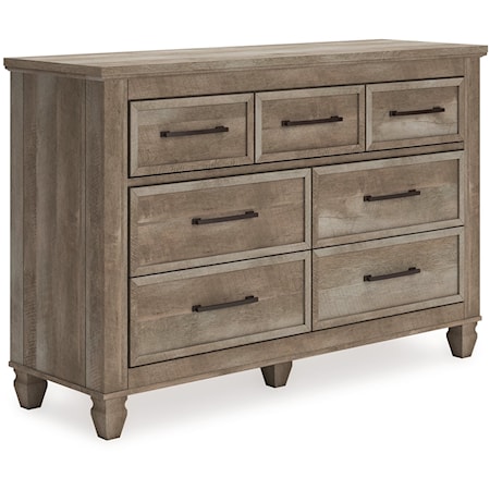 Acme Furniture Louis Philippe III Transitional 6 Drawer Dresser and Mirror, A1 Furniture & Mattress