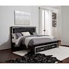 Benchcraft Kaydell King Uph Storage Bed with LED Lighting