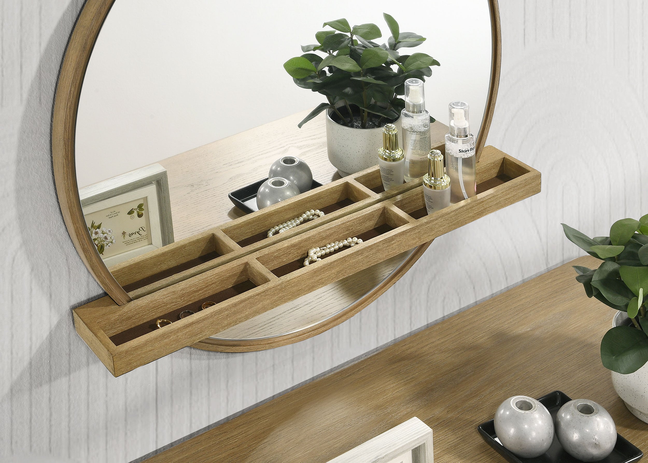 Vanity Wall Mirror w/ Shelf