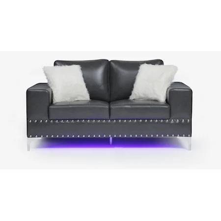 Loveseat  with LED Lighting and USB Port
