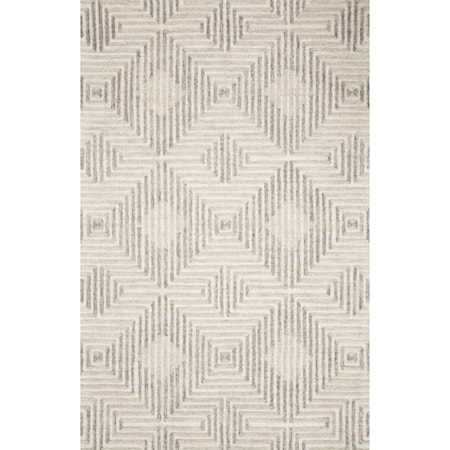 7&apos;9&quot; x 9&apos;9&quot; Grey / Silver Rug