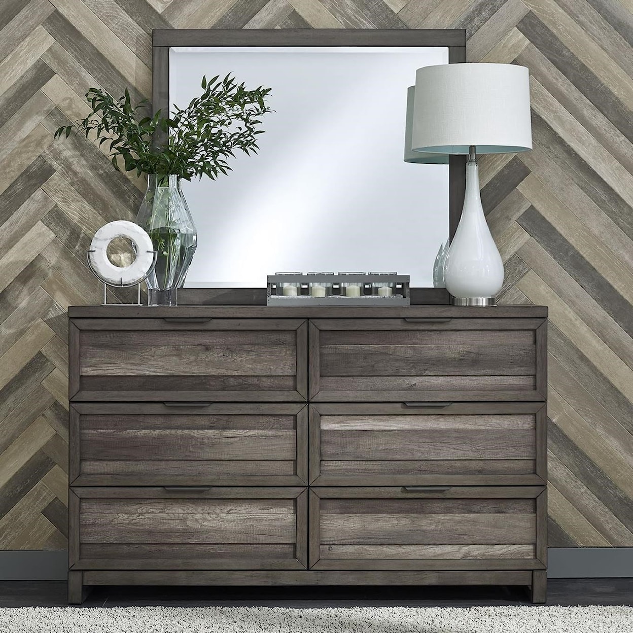 Libby Tanners Creek Dresser and Mirror