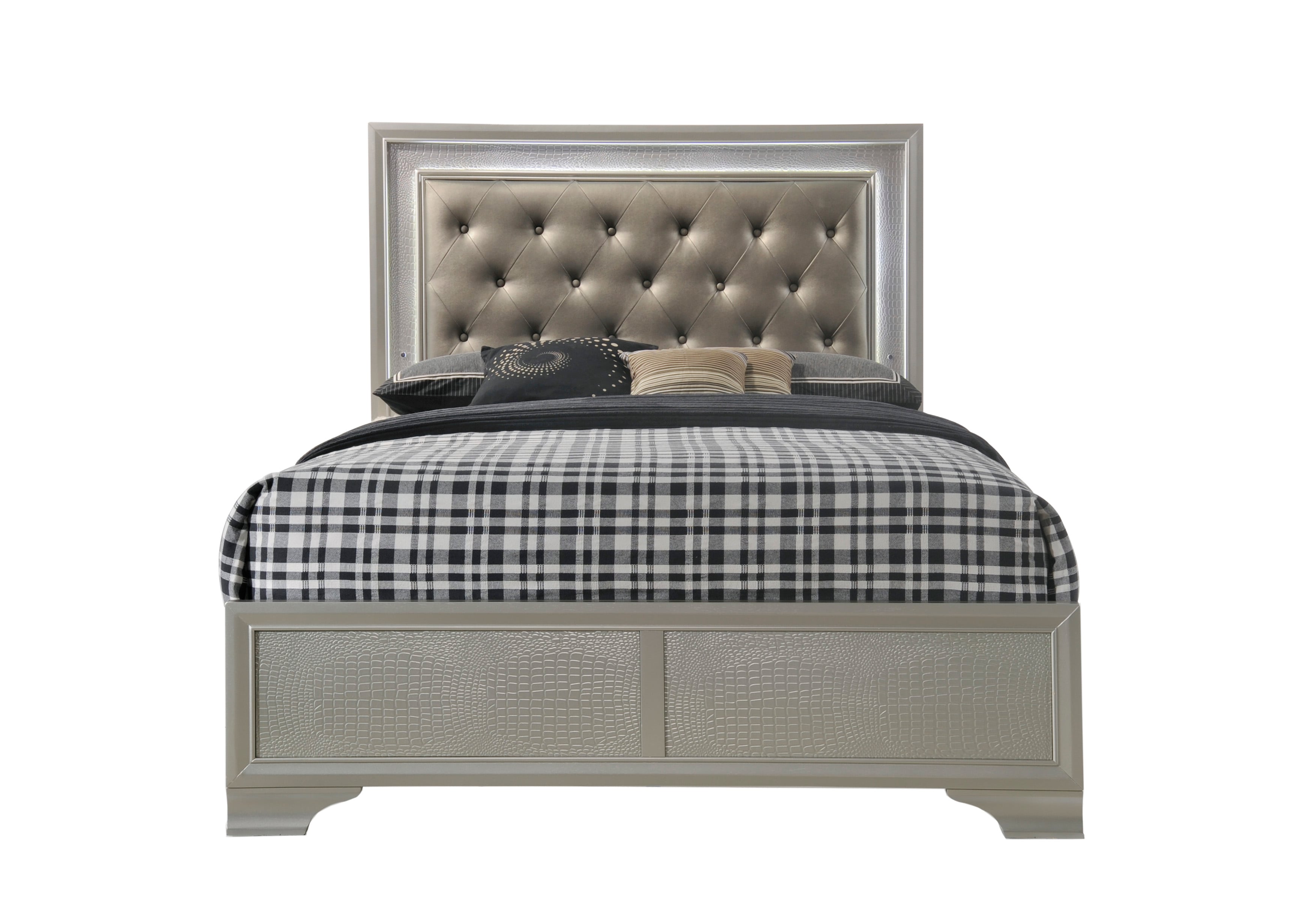 Upholstered Headboard Bed