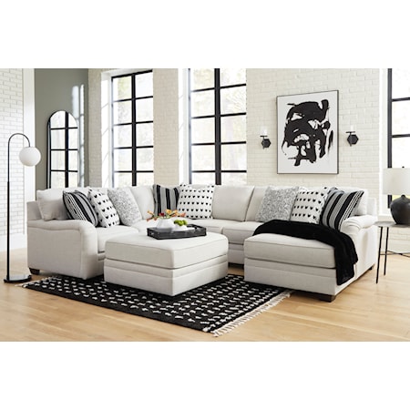 4-Piece Sectional with Chaise