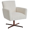 Barclay Butera Barclay Butera Upholstery Brooks Swivel Chair with Brass Base