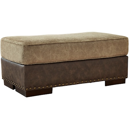 Two-Tone Ottoman