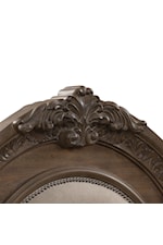 Center crown carved pediment