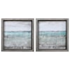 Uttermost Framed Prints Aqua Horizon Framed Prints, Set/2