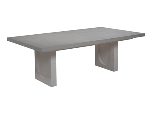 Contemporary Rectangular Dining Table with Extension Leaf