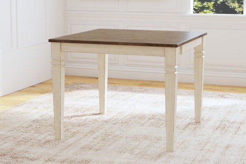 Farmhouse Dinette Table with Self-Storing Leaf