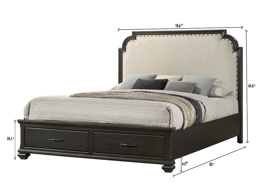 Crown Mark Hamilton King 5-Piece Bedroom Set