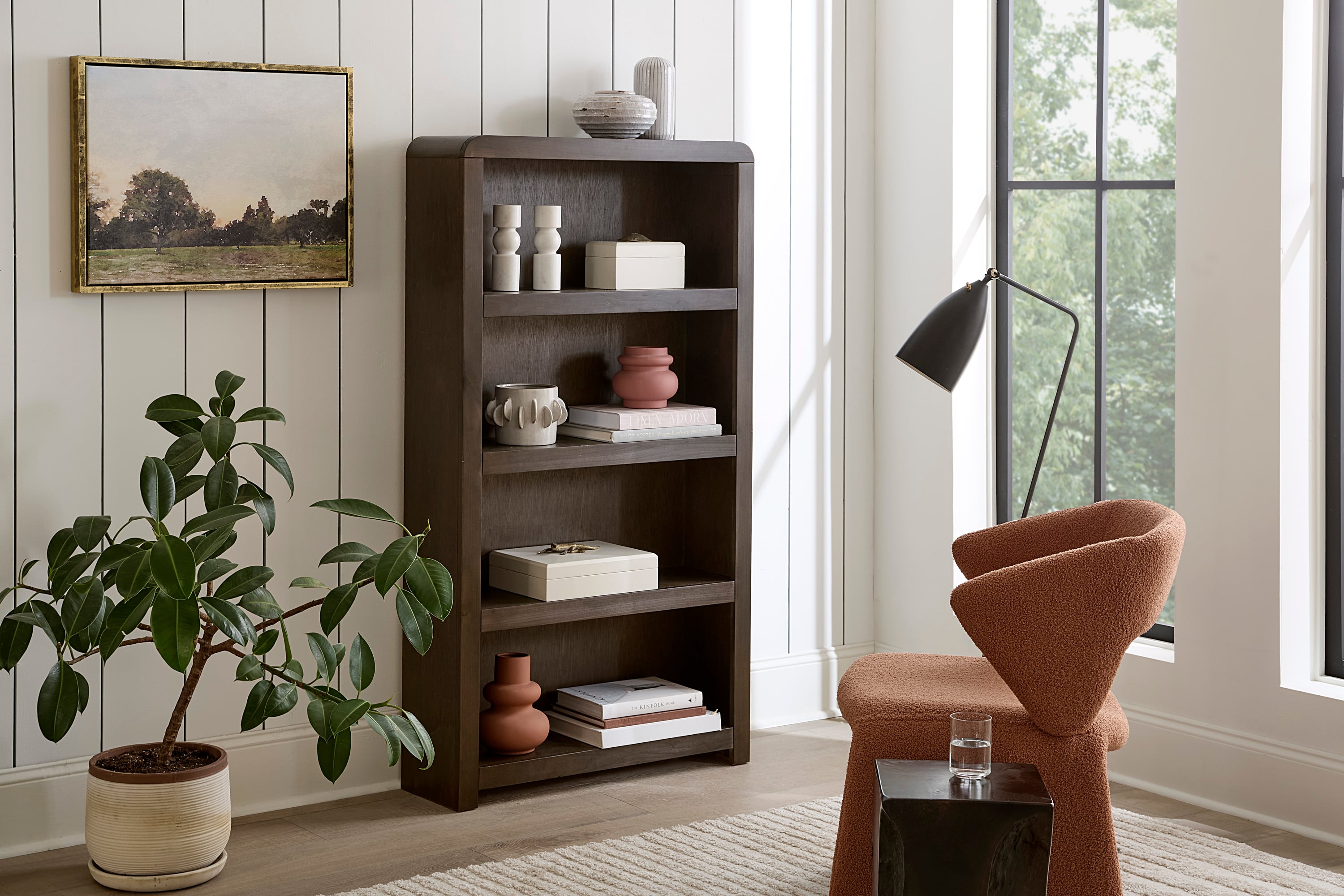 4-Shelf 60&amp;quot; Bookcase