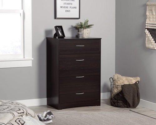 Transitional 4-Drawer Chest of Drawers
