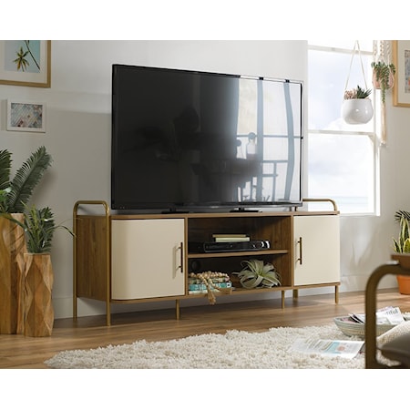 TV Credenza with Adjustable Shelves