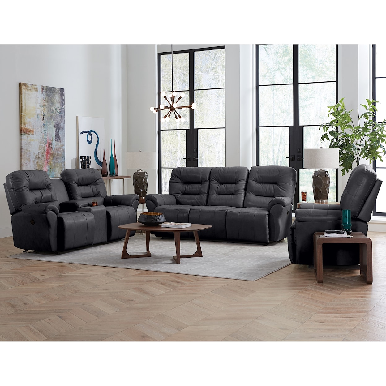 Bravo Furniture Unity Space Saver Reclining Sofa